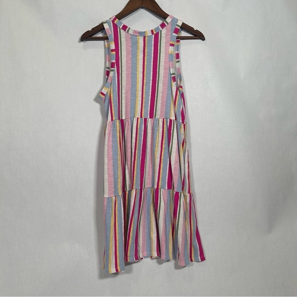 2 for$15 GAP Pink and Purple Tiered Ruffled Sundress - Picture 2 of 12